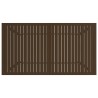 Table de jardin Marron 140x80x72 cm Acier 