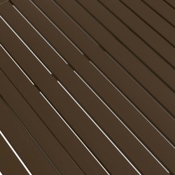 Table de jardin Marron 140x80x72 cm Acier 