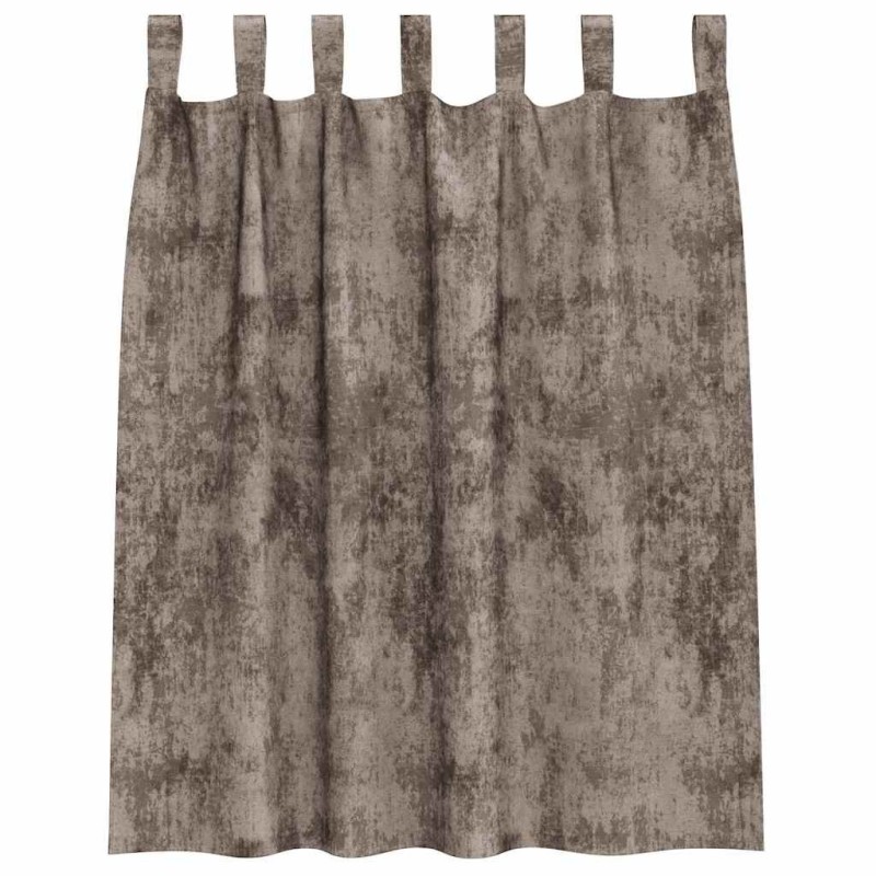 Set de 2 rideaux en velours avec œillets, cappuccino, 140 x 140 cm 