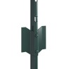 Poteaux de clôture 5 pcs U-Channel vert 60 cm en acier 