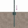 Poteaux de clôture 5 pcs U-Channel vert 60 cm en acier 