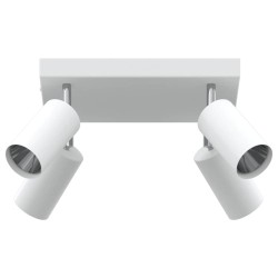 Projecteur de plafond 4 voies ajustable blanc GU10 