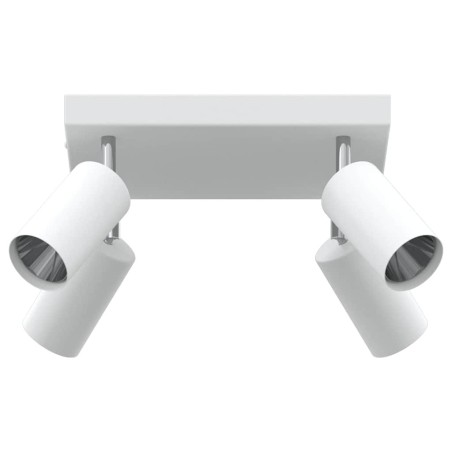Projecteur de plafond 4 voies ajustable blanc GU10 
