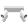 Projecteur de plafond 4 voies ajustable blanc GU10 