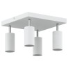 Projecteur de plafond 4 voies ajustable blanc GU10 