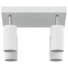 Projecteur de plafond 4 voies ajustable blanc GU10 