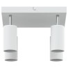 Projecteur de plafond 4 voies ajustable blanc GU10 