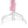 Arbre de Noël artificiel pré-éclairé et boules rose 240 cm PVC 