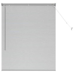 Store de Fenêtre Argenté 105 x 130 cm Aluminium 