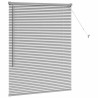 Store de Fenêtre Argenté 105 x 130 cm Aluminium 