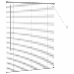 Store de Fenêtre Argenté 105 x 130 cm Aluminium 