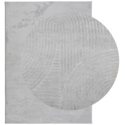 Tapis IZA poils courts style scandinave gris 200x280 cm 