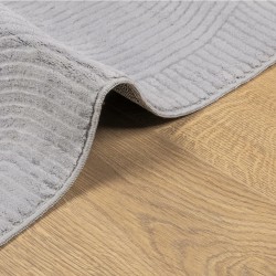 Tapis IZA poils courts style scandinave gris 200x280 cm 