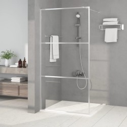 Paroi de douche Argenté 100x195 cm Verre ESG transparent 