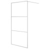 Paroi de douche Argenté 100x195 cm Verre ESG transparent 