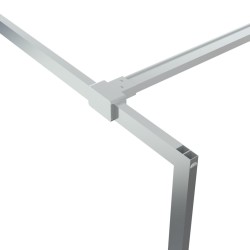 Paroi de douche Argenté 100x195 cm Verre ESG transparent 