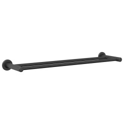 Porte-serviettes Noir 61 x 14.5 x 5 cm Acier inoxydable 