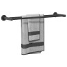 Porte-serviettes Noir 61 x 14.5 x 5 cm Acier inoxydable 