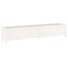 Lit surélevé de jardin blanc 199,5x40x39 cm bois de pin massif 