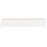 Lit surélevé de jardin blanc 199,5x40x39 cm bois de pin massif 