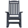 Chaise à bascule bleu marine 70x92x108 cm HDPE 