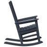 Chaise à bascule bleu marine 70x92x108 cm HDPE 