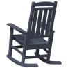 Chaise à bascule bleu marine 70x92x108 cm HDPE 
