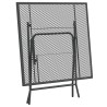Table de jardin 80x80x72 cm Maille métallique Anthracite 