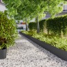 Bordures de pelouse 20 pcs noir 25x103 cm acier laminé à froid 