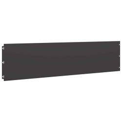 Bordures de pelouse 20 pcs noir 25x103 cm acier laminé à froid 