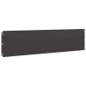 Bordures de pelouse 20 pcs noir 25x103 cm acier laminé à froid 