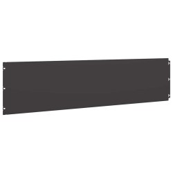 Bordures de pelouse 20 pcs noir 25x103 cm acier laminé à froid 