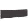 Bordures de pelouse 20 pcs noir 25x103 cm acier laminé à froid 