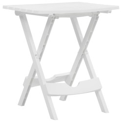 Table pliable de jardin 45,5x38,5x50 cm Blanc 