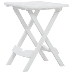 Table pliable de jardin 45,5x38,5x50 cm Blanc 