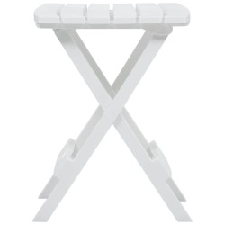 Table pliable de jardin 45,5x38,5x50 cm Blanc 