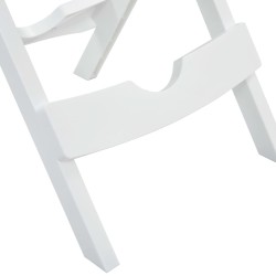 Table pliable de jardin 45,5x38,5x50 cm Blanc 