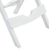 Table pliable de jardin 45,5x38,5x50 cm Blanc 