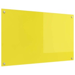 Dosseret de cuisine Jaune 100x60x0,6 cm en verre trempé 