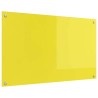 Dosseret de cuisine Jaune 100x60x0,6 cm en verre trempé 