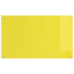 Dosseret de cuisine Jaune 100x60x0,6 cm en verre trempé 
