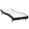 Chaise Longue Noir en Rattan et Textilène 