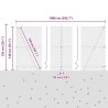 Jeu de Poteaux de Clôture Argent 10 x 1.4 m Acier galvanisé 