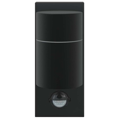 Applique Murale avec Détecteur de Mouvement Noir Acier Inoxydable IP44 