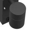 Applique Murale avec Détecteur de Mouvement Noir Acier Inoxydable IP44 