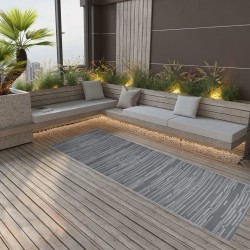 Tapis d'extérieur ARAKIL anthracite 80 x 250 cm PP 