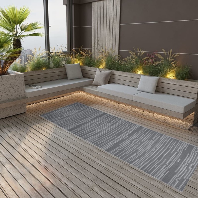 Tapis d'extérieur ARAKIL anthracite 80 x 250 cm PP Tapis d'extérieur ARAKIL anthracite 80 x 250 cm PP