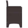 Chaises de Jardin 4 pcs Marron 53 x 49 x 85 cm Plastique 