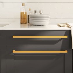 Poignées d'armoire 20 pcs doré 480 mm acier inoxydable 