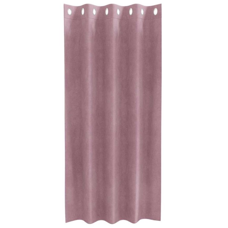 Rideaux opaques avec œillets 2 pcs en velours rose foncé 
